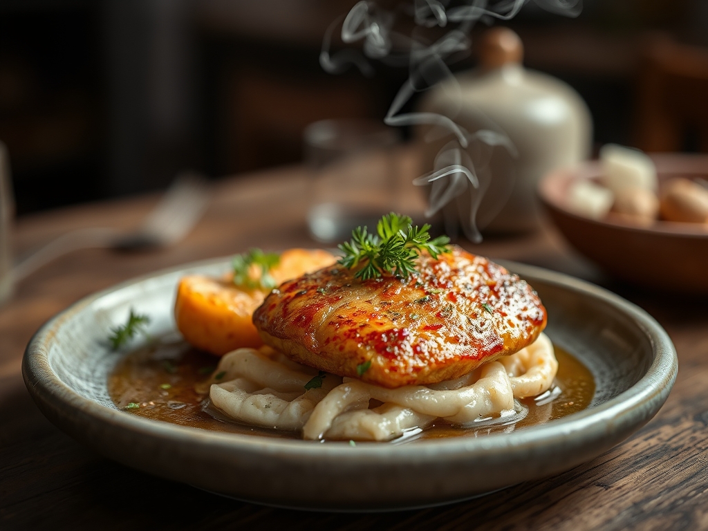 Abóbora menina assada