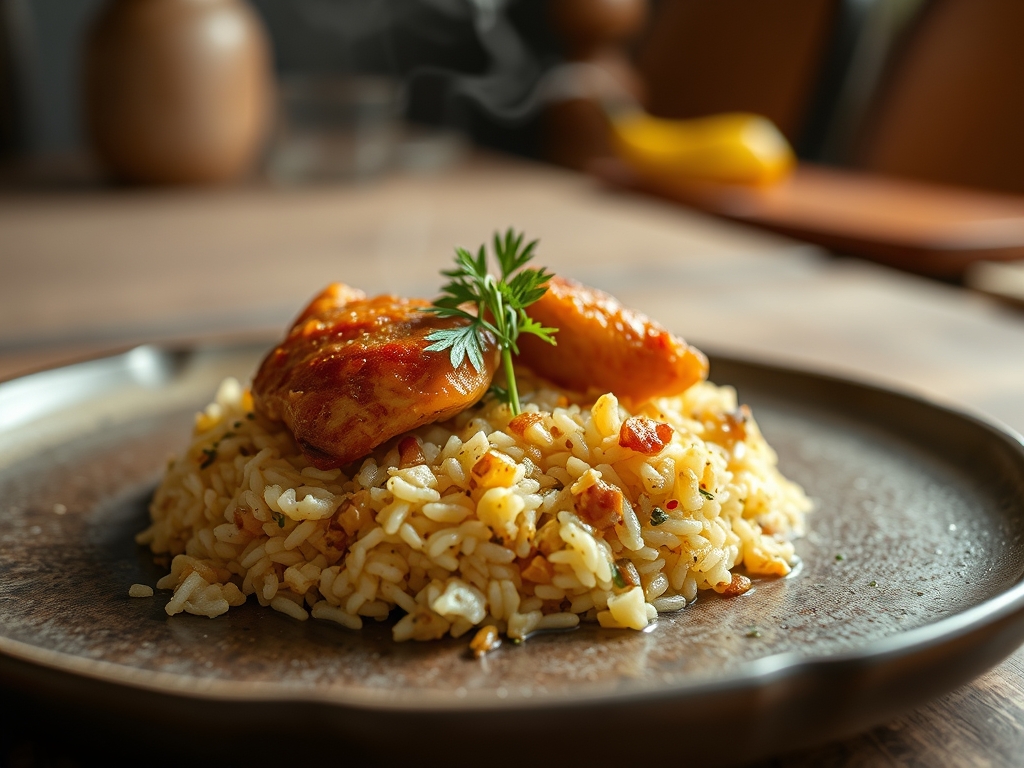 Arroz de cabidela de galinha