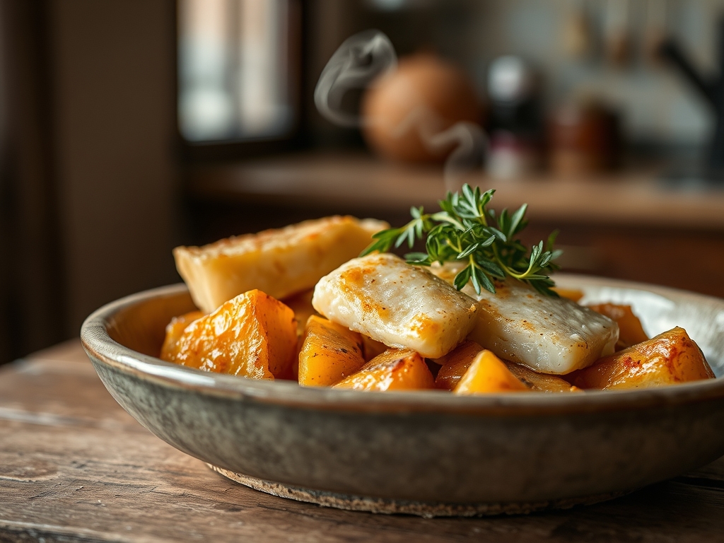 Bacalhau à Brás caseiro