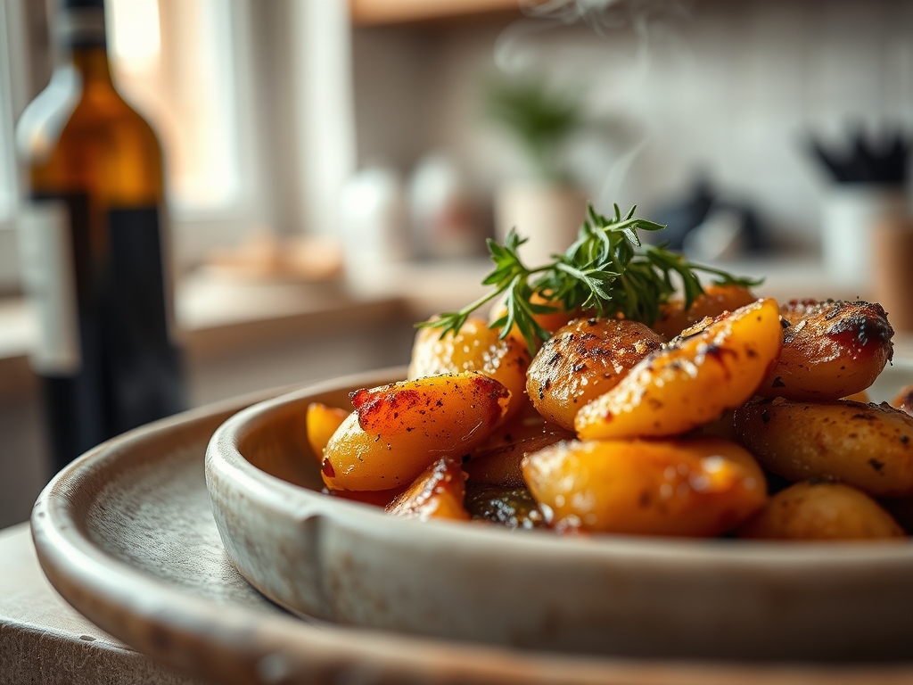 Coelho à caçador com vinho