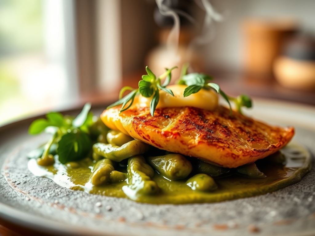 Feijão verde com alho