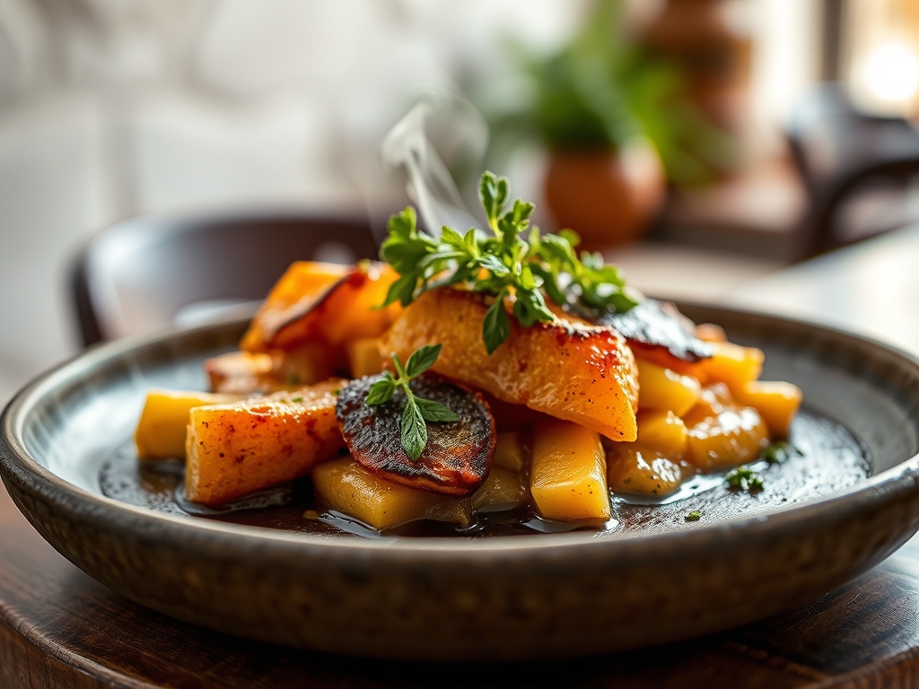 Posta mirandesa na brasa