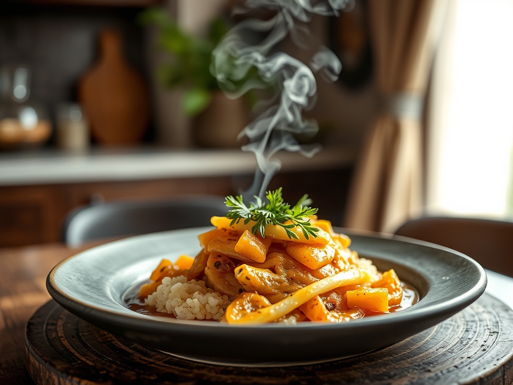 Raia com molho de pitau