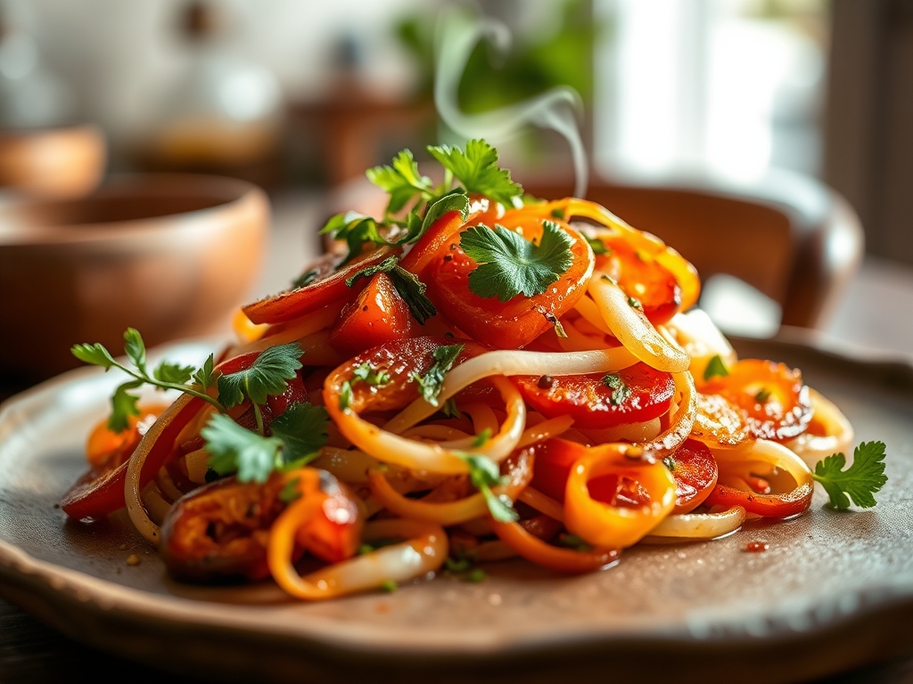 Salada de pimentos assados