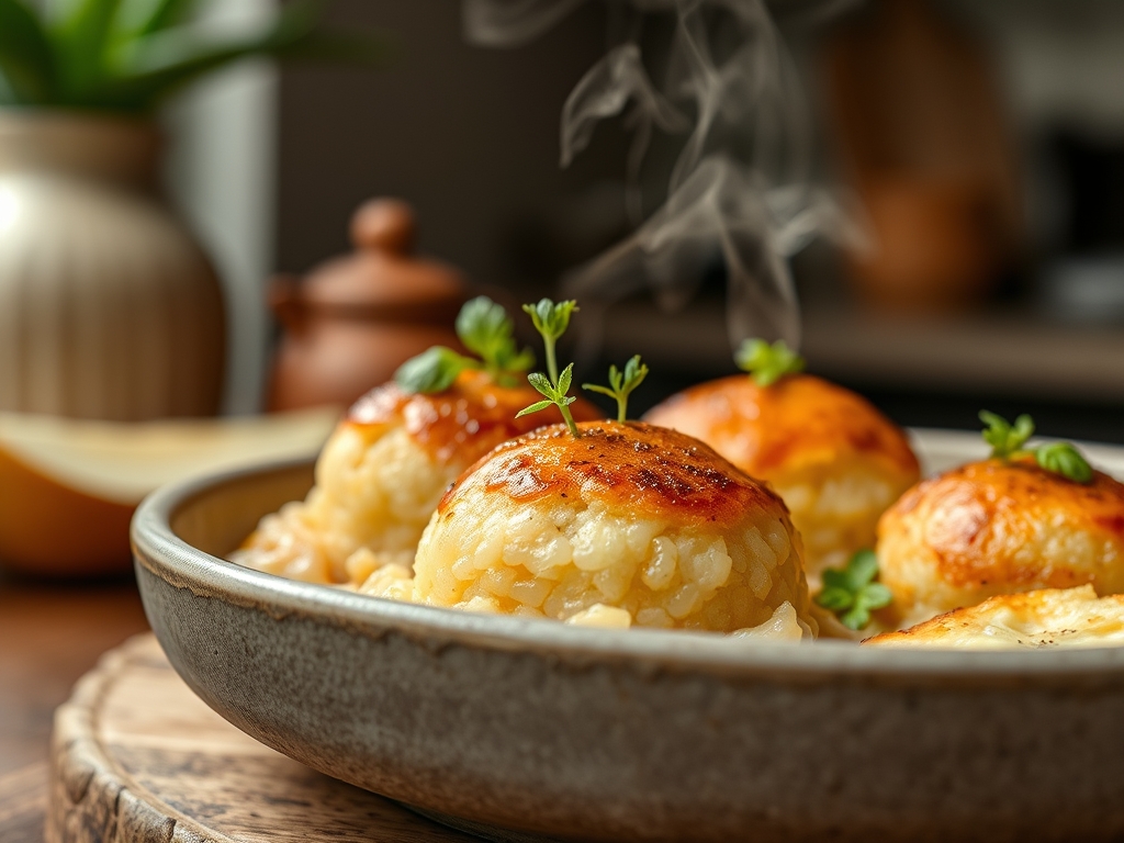 Bolinhos de arroz de ontem